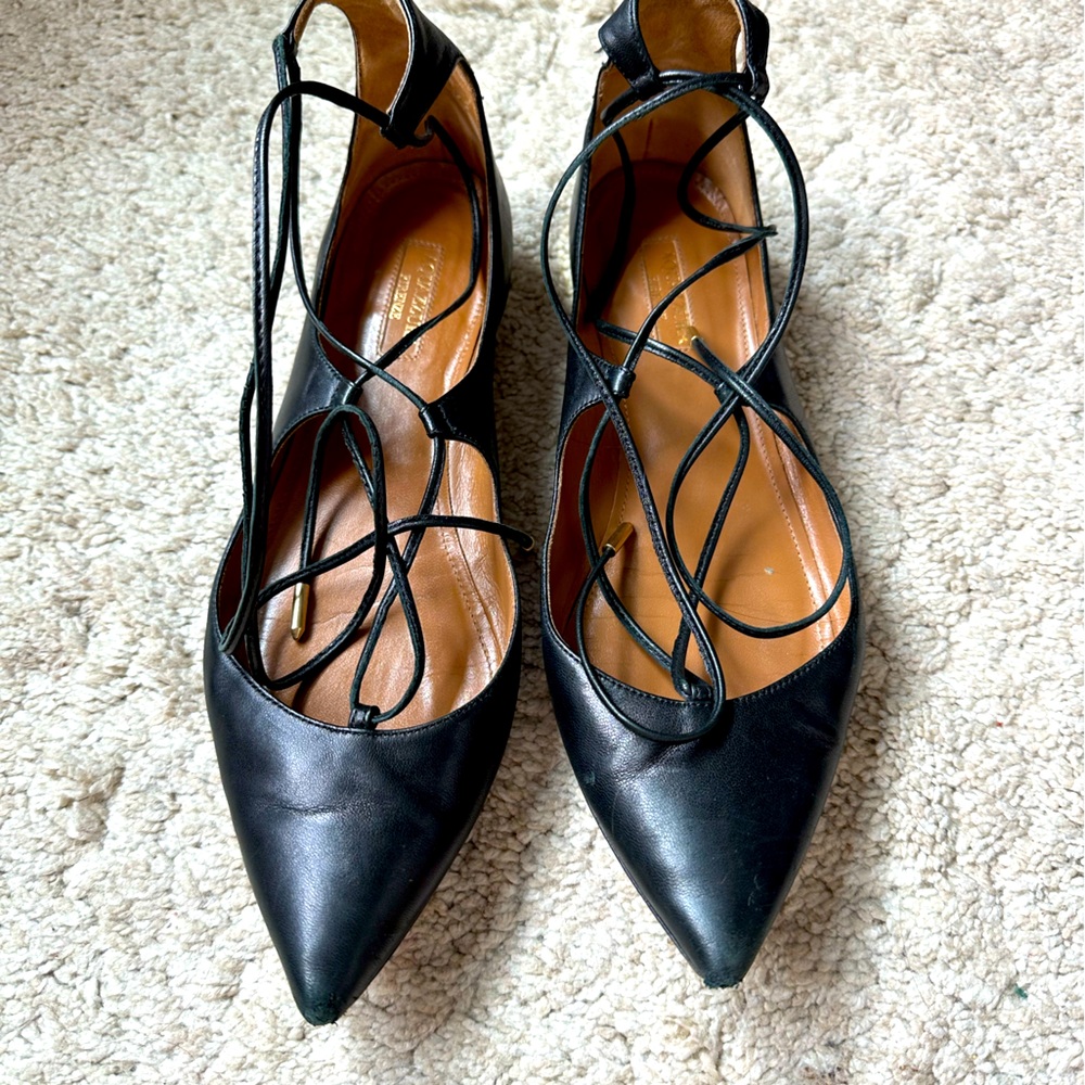 Aquazzura flats. Good condition. Made Italy